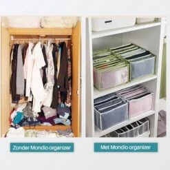 Mondio Broeken Kleding Organizer - Set: 2 Stuks - Opberg Box/Doos/Mand/Vakken - Opbergbox Kast/Kledingkast/Lade - Organizer Kleding/BH/Sokken/Ondergoed - Ruimtebesparende Kledinghangers 19 Mondio Broeken Kleding Organizer - Set: 2 Stuks - Opberg Box/Doos/Mand/Vakken - Opbergbox Kast/Kledingkast/Lade - Organizer Kleding/BH/Sokken/Ondergoed - Ruimtebesparende Kledinghangers -Thuisopslag 1200x1200 1362