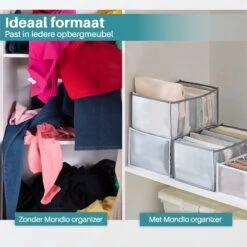 Mondio Broeken Kleding Organizer - Set: 2 Stuks - Opberg Box/Doos/Mand/Vakken - Opbergbox Kast/Kledingkast/Lade - Organizer Kleding/BH/Sokken/Ondergoed - Ruimtebesparende Kledinghangers 20 Mondio Broeken Kleding Organizer - Set: 2 Stuks - Opberg Box/Doos/Mand/Vakken - Opbergbox Kast/Kledingkast/Lade - Organizer Kleding/BH/Sokken/Ondergoed - Ruimtebesparende Kledinghangers -Thuisopslag 1200x1200 1363