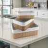 Bamboe Manden 3 Stuks | Multifunctionele Mand | Opbergmanden | 20x10x8cm | 25x15x10cm| 30x20x12cm | Opberg Box/Doos/Mand/Vakken - Opbergsysteem -Thuisopslag 1200x1200 1376