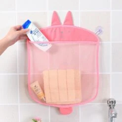 Merkloos Speelgoed Organizer - Opberg Badspeelgoed Tas | Roze| Ideaal Voor Elke Badkamer | Speelgoed Zak | Bad Speelgoed Opbergen Netje | Makkelijk Te Bevestigen | Bad Speelgoed Tas Organizer Opbergnet - Opruimen - Organiser -Thuisopslag 1200x1200 1385