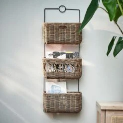 Riviera Maison Opbergmand - Rustic Rattan Wall Rack - Naturel -Thuisopslag 1200x1200 1387