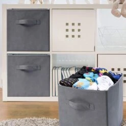 SWILIX ® Multifunctioneel Opbergmand / Opbergbox - 7 Stuks - 20 L - Grijs -Thuisopslag 1200x1200 1425