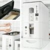 Merkloos TDR-Japans Rijst/Granen Container/Dispenser/ Opbergdoos - 6KG Inhoud - Wit -Thuisopslag 1200x1200 144