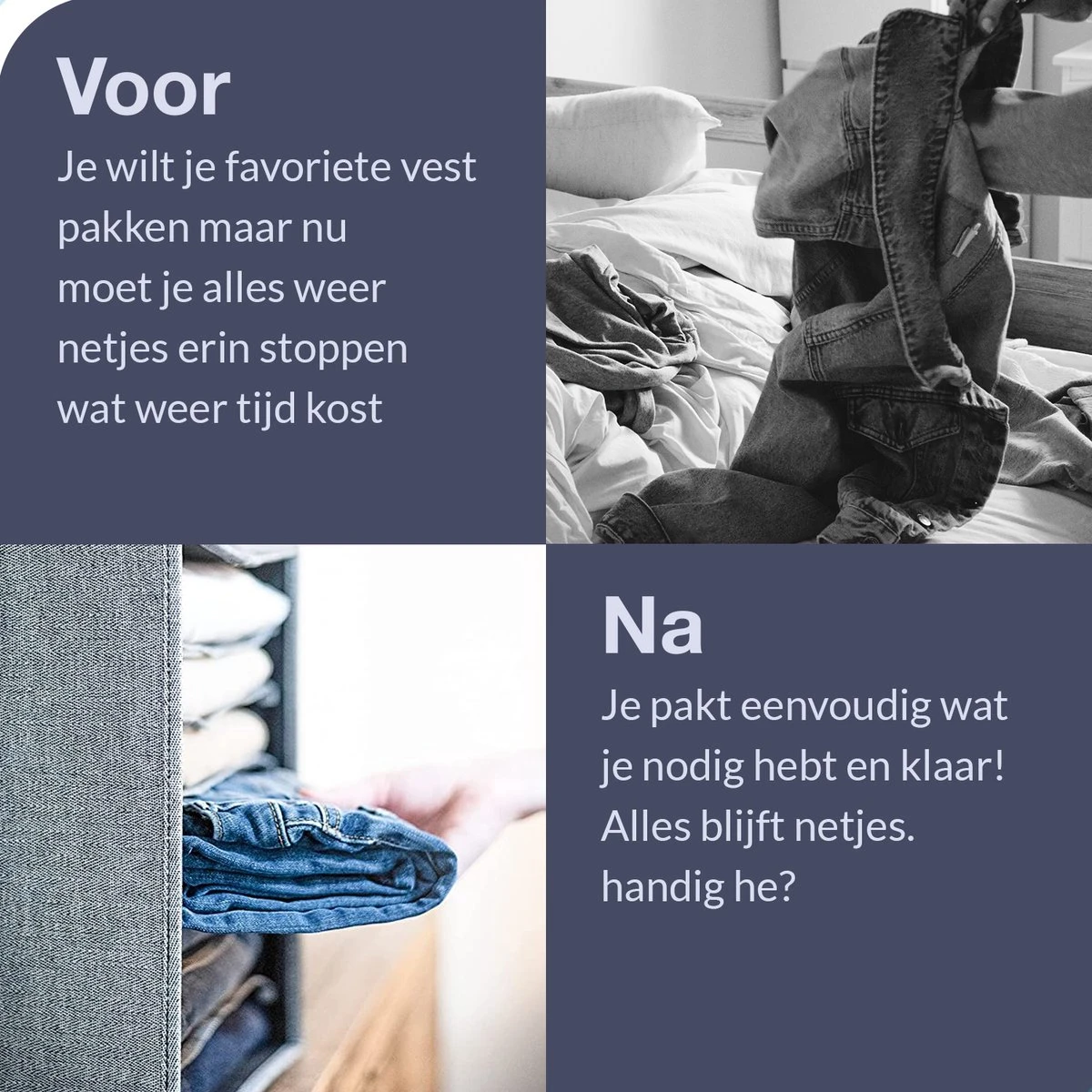 Struct Sense® Kleding Organizer - Opbergmand - Lade Organizer - Opbergsysteem Voor Kast - Broeken - Kast Organizer - Kledingkast - 6 Lagen 8 Struct Sense® Kleding Organizer - Opbergmand - Lade Organizer - Opbergsysteem Voor Kast - Broeken - Kast Organizer - Kledingkast - 6 Lagen - Afbeelding 6