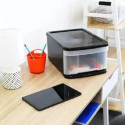 IRIS Stacking Drawer - Opberglade - 11 L - Kunstof - Zwart/Transparant - Set Van 2 9 IRIS Stacking Drawer - Opberglade - 11 L - Kunstof - Zwart/Transparant - Set Van 2 -Thuisopslag 1200x1200 1492