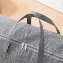 Allure Home - Opbergtas Xxl - Opberghoes - Kledingzak - Maat 70x50x30 - Voor Dekens/kussens/kleding/dekbed - Storage Case - Opberger - Organiser - Grijs -Thuisopslag 1200x1200 1517