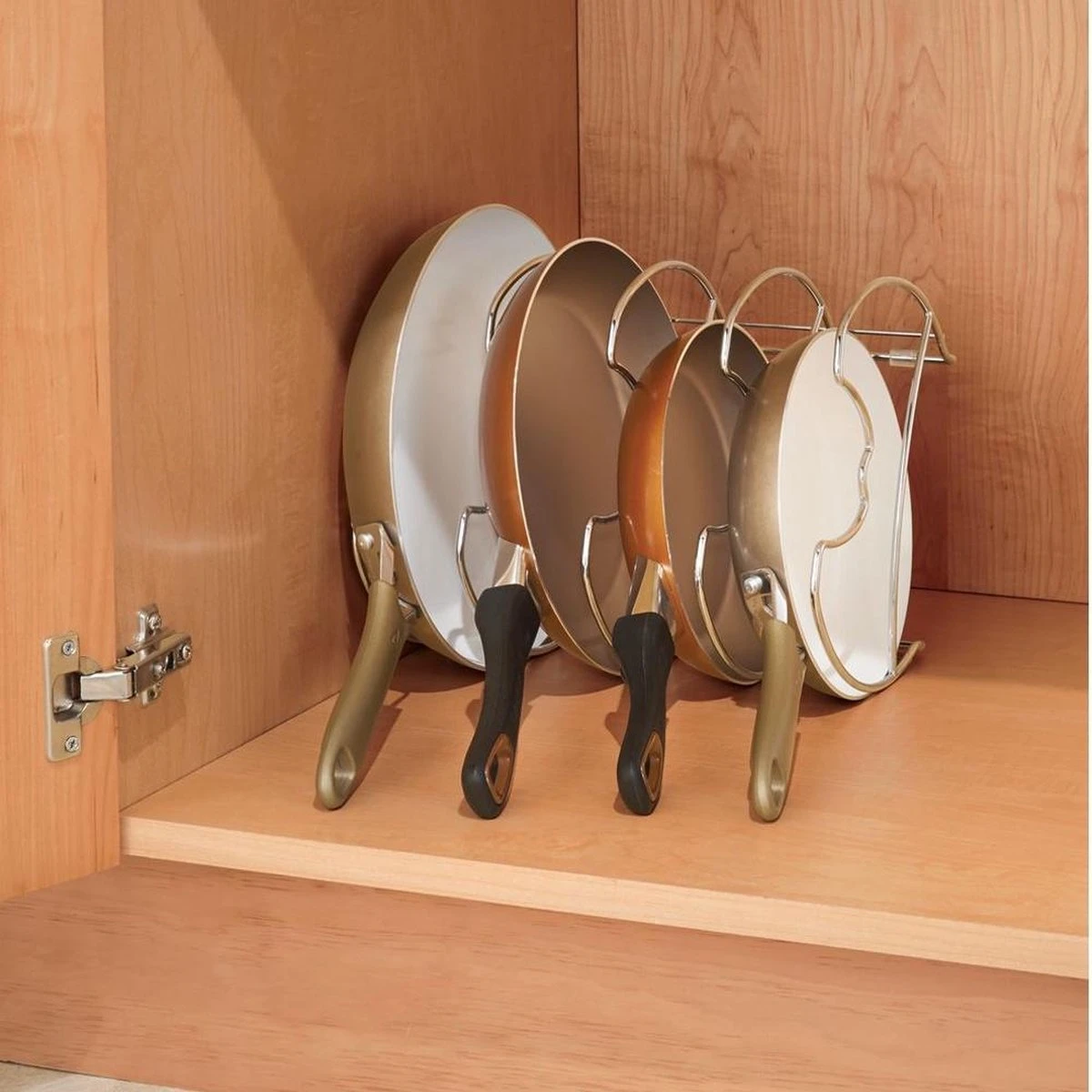 IDesign Koekenpannenrek Verticaal Of Horizontaal - Zilver 4 IDesign Koekenpannenrek Verticaal Of Horizontaal - Zilver - Afbeelding 2