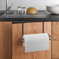 Tomado Metaltex - Keukenrolhouder Hangend EasyRoll - Zwart - Ophangen Zonder Boren -Thuisopslag 1200x1200 1584