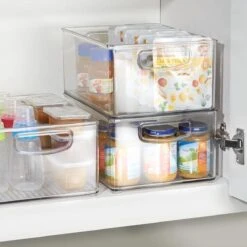 IDesign Opbergbakje L (20,5 X 40,5 X 12,5 Cm) - Opbergbakje L - Stapelbaar -Thuisopslag 1200x1200 1603