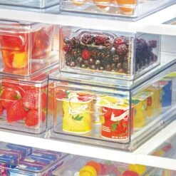 The Home Edit Koelkast Bak Met Lade En Verdeelschot - Transparant - Sorteervakken & Uitschuifbaar -Thuisopslag 1200x1200 1624