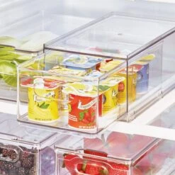 The Home Edit Koelkast Bak Met Lade En Verdeelschot - Transparant - Sorteervakken & Uitschuifbaar -Thuisopslag 1200x1200 1625