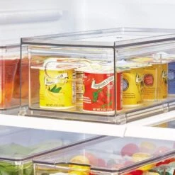 The Home Edit Koelkast Bak Met Lade En Verdeelschot - Transparant - Sorteervakken & Uitschuifbaar -Thuisopslag 1200x1200 1626