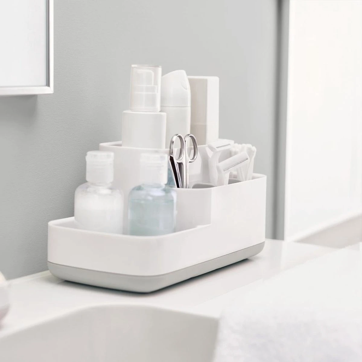 Joseph Joseph Badkamer Organizer Wastafel - Grijs - Sorteervakken 5 Joseph Joseph Badkamer Organizer Wastafel - Grijs - Sorteervakken - Afbeelding 3