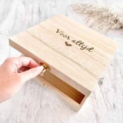Bewaarkistje - Voor Altijd - Bewaar En Koester - Herinneringskist - Memory Box
