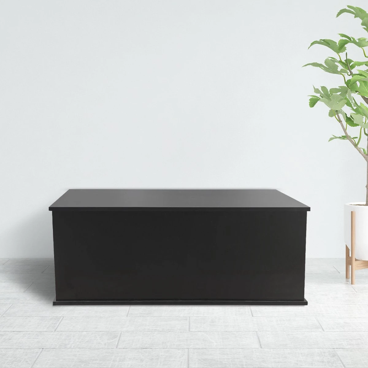 Opbergkist - Speelgoedkist - Dekenkist - 100 Cm Breed - Zwart 6 Opbergkist - Speelgoedkist - Dekenkist - 100 Cm Breed - Zwart - Afbeelding 4