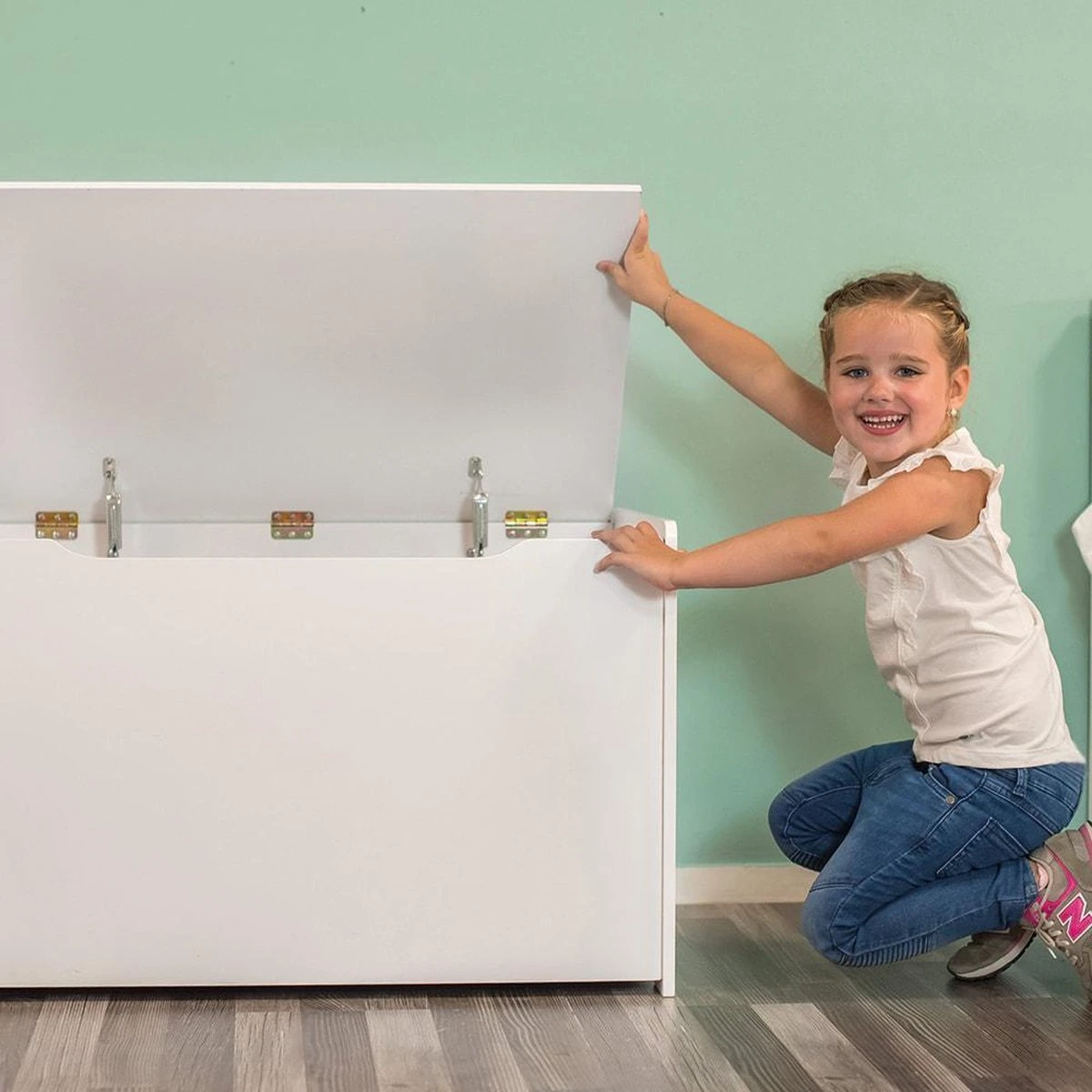 Bandits & Angels Houten Speelgoed Opbergkist XL - Wit 7 Bandits & Angels Houten Speelgoed Opbergkist XL - Wit - Afbeelding 5