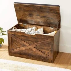 Songmics Schoenbank, Zitkist, Opbergkast, Met Bekleding, 76 X 40 X 48 Cm, Landhuisstijl, Vintage Bruin LHS056X01 17 Songmics Schoenbank, Zitkist, Opbergkast, Met Bekleding, 76 X 40 X 48 Cm, Landhuisstijl, Vintage Bruin LHS056X01 -Thuisopslag 1200x1200 1677