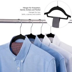 Blumtal - Kledinghangers - Velvet - Fluweel - Zwart - Set Van 20 -Thuisopslag 1200x1200 1701