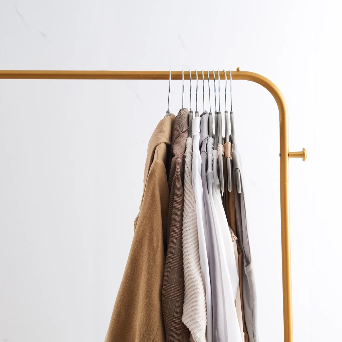 ACAZA 30 Anti-slip Kleerhangers - Ultra-dunne Kledingshangers Met Fluweel - Kapstokken Met Broeklat Of Roklat - Grijs 5 ACAZA 30 Anti-slip Kleerhangers - Ultra-dunne Kledingshangers Met Fluweel - Kapstokken Met Broeklat Of Roklat - Grijs - Afbeelding 3