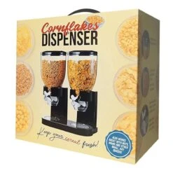 MikaMax Cornflakes Dispenser - Voorraadbus - Cornflakes Voorraadpot - Ontbijt Granendispenser - Zwart - 2 X 500 Gram -Thuisopslag 1200x1200 174