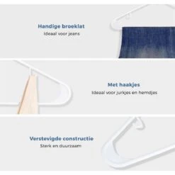 LifeGoods Kledinghangers - 30 Stuks - Broeklat - Plastic - Wit 17 LifeGoods Kledinghangers - 30 Stuks - Broeklat - Plastic - Wit -Thuisopslag 1200x1200 1756