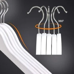 Merkloos Kleding Hangers - Hout - Wit - 40 Stuks 13 Merkloos Kleding Hangers - Hout - Wit - 40 Stuks -Thuisopslag 1200x1200 1776