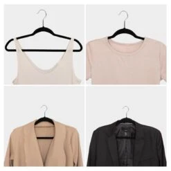 LifeGoods Kledinghangers - 50 Stuks - Antislip - Buigbaar - Zwart/Velvet -Thuisopslag 1200x1200 1789