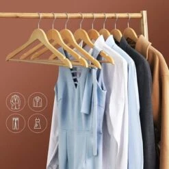 Relaxwonen - Kledinghangers - Kledinghangerset - Hout - 12 Stuks -Thuisopslag 1200x1200 1797