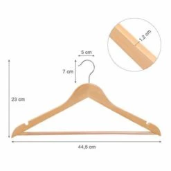 Relaxwonen - Kledinghangers - Kledinghangerset - Hout - 12 Stuks -Thuisopslag 1200x1200 1803