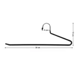 Nancy's Broekhanger 20 Stuks - Metalen Zwarte Kledinghanger -Thuisopslag 1200x1200 1814