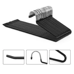 Nancy's Broekhanger 20 Stuks - Metalen Zwarte Kledinghanger -Thuisopslag 1200x1200 1815