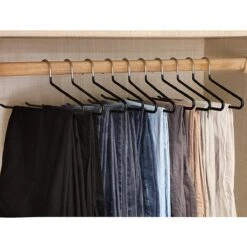 Nancy's Broekhanger 20 Stuks - Metalen Zwarte Kledinghanger -Thuisopslag 1200x1200 1819