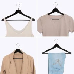 LifeGoods Kledinghangers - Met Broeklat - Hardhout - Zwart - 20 Stuks 20 LifeGoods Kledinghangers - Met Broeklat - Hardhout - Zwart - 20 Stuks -Thuisopslag 1200x1200 1827