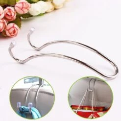 Merkloos 2x RVS Autostoel Hanger - RVS Autostoel Haak - Accessoires Hanger En Haak - GRATIS Bezorging - Ook Huishoudelijk Gebruik - Handig Voor Reizen -Thuisopslag 1200x1200 1831