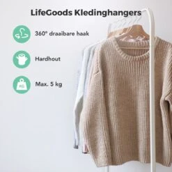 LifeGoods Kledinghangers - Met Broeklat - Hardhout - Natural - 30 Stuks 13 LifeGoods Kledinghangers - Met Broeklat - Hardhout - Natural - 30 Stuks -Thuisopslag 1200x1200 1834