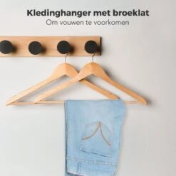 LifeGoods Kledinghangers - Met Broeklat - Hardhout - Natural - 30 Stuks 16 LifeGoods Kledinghangers - Met Broeklat - Hardhout - Natural - 30 Stuks -Thuisopslag 1200x1200 1837