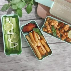 Lunchbox - Meal Prep Bakjes - Lunch Box Met Deksel - Meal Prep – Bento Box - Lunchtrommel Met Bestek Beige -Thuisopslag 1200x1200 188