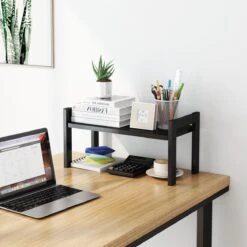 BROËL™ Organizer - Bureau Organizer - Aanrecht Organiser - Keukenrek - Kruidenrek - Keuken Organizers - Kast Organizer - Gootsteenkast Organizer - Badkamer Organizer - Zwart – Metaal – Robuust -Thuisopslag 1200x1200 1882