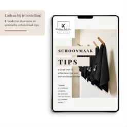 Kitchen Lab Co. Vaatdoek Caddy™ Met Plakstrip - Zwart RVS - Vaatdoekhouder - Gootsteen Organizer - Aanrecht Organiser -Thuisopslag 1200x1200 1919