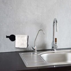 Believe Vaatdoekhouder Met Gratis Eco-Vriendelijke Vaatdoek - Aanrecht Organiser Met Plaksticker - Gootsteen Organizer - Zwart -Thuisopslag 1200x1200 1922