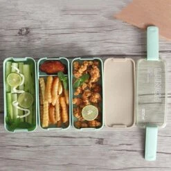 Lunchbox - Meal Prep Bakjes - Lunch Box Met Deksel - Meal Prep – Bento Box - Lunchtrommel Met Bestek Beige -Thuisopslag 1200x1200 193