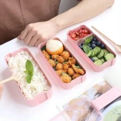 Lunchbox - Meal Prep Bakjes - Lunch Box Met Deksel - Meal Prep – Bento Box - Lunchtrommel Met Bestek Beige -Thuisopslag 1200x1200 200