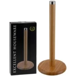 Excellent Houseware Keukenrolhouder - Bamboe