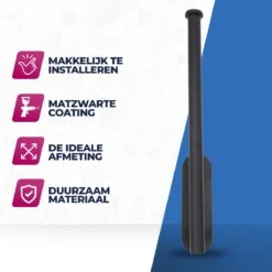 Roegaarden Keukenrolhouder - Zwart - Niet Boren - Hoogwaardige Kwaliteit -Thuisopslag 1200x1200 2106