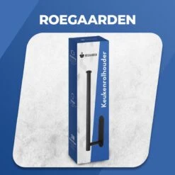Roegaarden Keukenrolhouder - Zwart - Niet Boren - Hoogwaardige Kwaliteit -Thuisopslag 1200x1200 2109