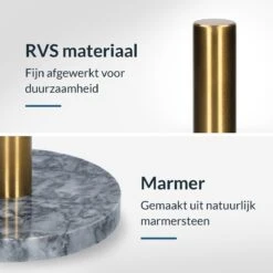 Lifell Home&Living Luxe Zwarte Staande Keukenrolhouder -Keukenaccessoires - Keukenpapier - Goud/Brons -Thuisopslag 1200x1200 2124