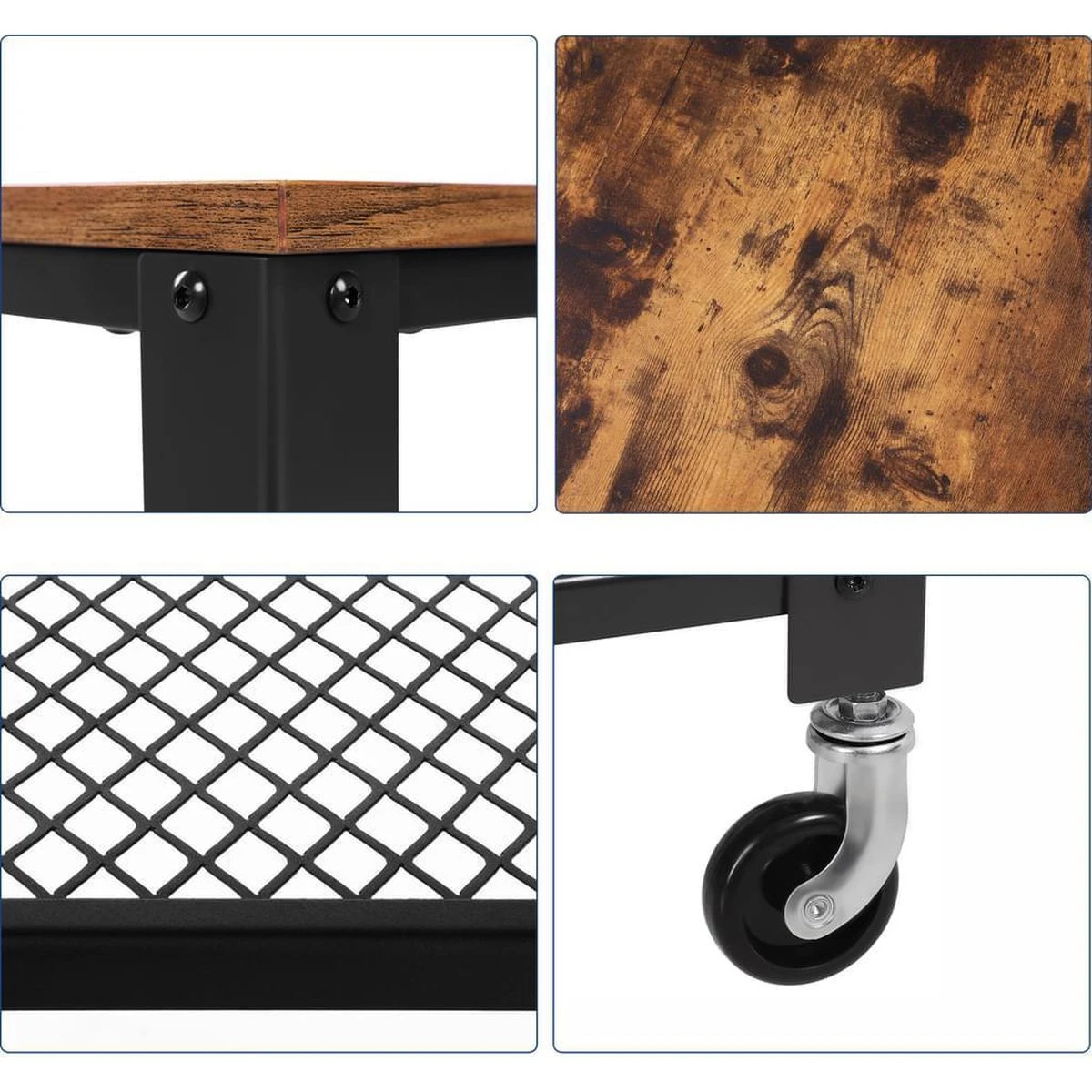 Vasagle Trolley - Keukenwagen - Bijzettafel - Bijzettafels 9 Vasagle Trolley - Keukenwagen - Bijzettafel - Bijzettafels - Afbeelding 7