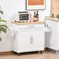 HOMCOM Keukentrolley Rolbare Serveerwagen Keuken Trolley Voor Keuken Woonkamer Eetkamer 801-178 -Thuisopslag 1200x1200 2247