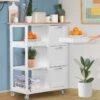 Miadomodo - Keukenwagen Op Wielen Met 3 Laden En 3 Open Vakken Met Legplanken - Hout En MDF - Serveerwagen - Verrijdbare Keukenkast In Landhuisstijl - 67 X 37 X 84cm - Wit/Natuurlijk 1 Miadomodo - Keukenwagen Op Wielen Met 3 Laden En 3 Open Vakken Met Legplanken - Hout En MDF - Serveerwagen - Verrijdbare Keukenkast In Landhuisstijl - 67 X 37 X 84cm - Wit/Natuurlijk -Thuisopslag 1200x1200 2257