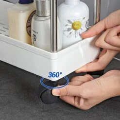 Smalle 4-laagse Uitschuifbare Trolley - 40 X 12,5 X 86 Cm - Wit 15 Smalle 4-laagse Uitschuifbare Trolley - 40 X 12,5 X 86 Cm - Wit -Thuisopslag 1200x1200 2269